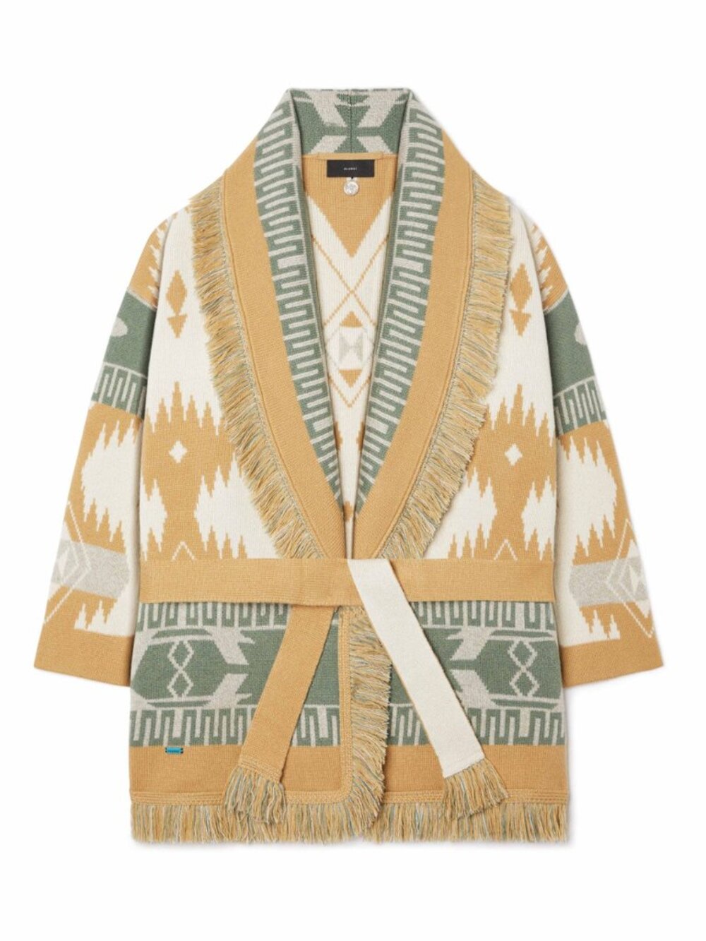 ALANUI Icon Jacquard Cardigan in Off White Multicolor, Size Medium - Picture 3 of 5